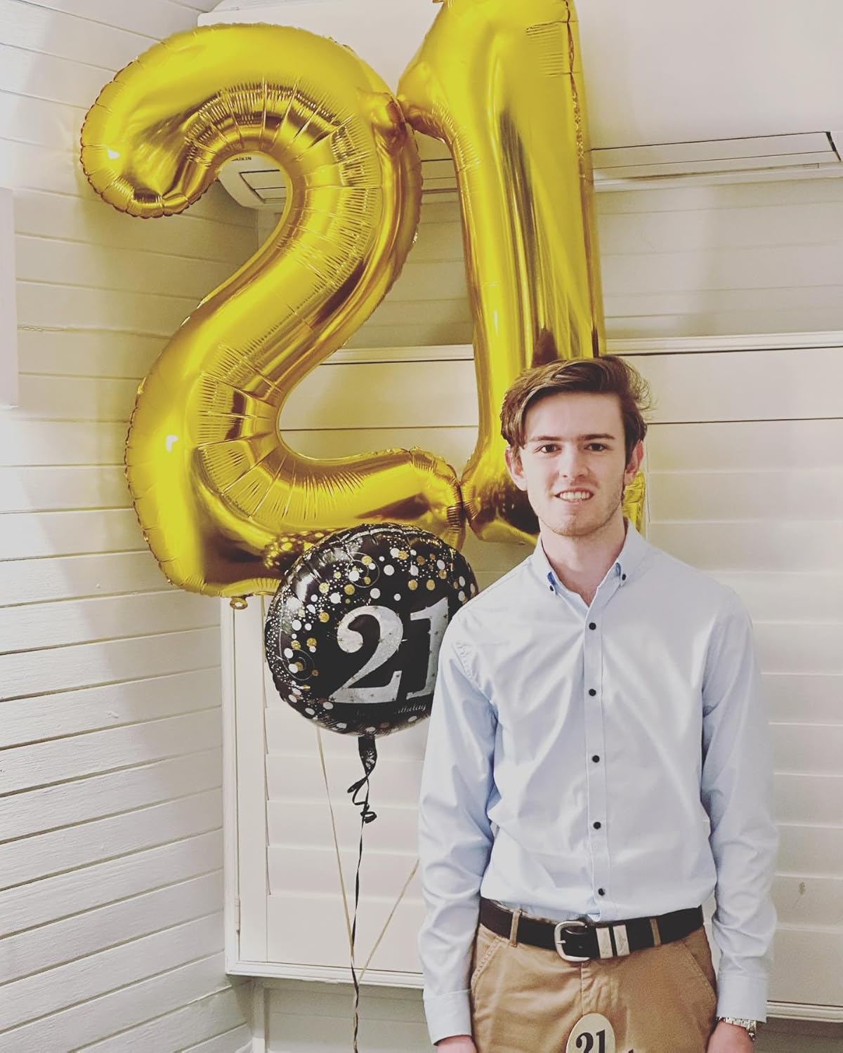 21 Balloon Number, Gold Number 21st Birthday Balloons 40 Inch(Gold)