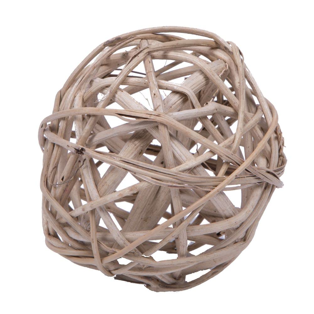 Vickerman Natural Botanicals 4" Lata Ball Natural White. Includes 25 Pieces per Pack