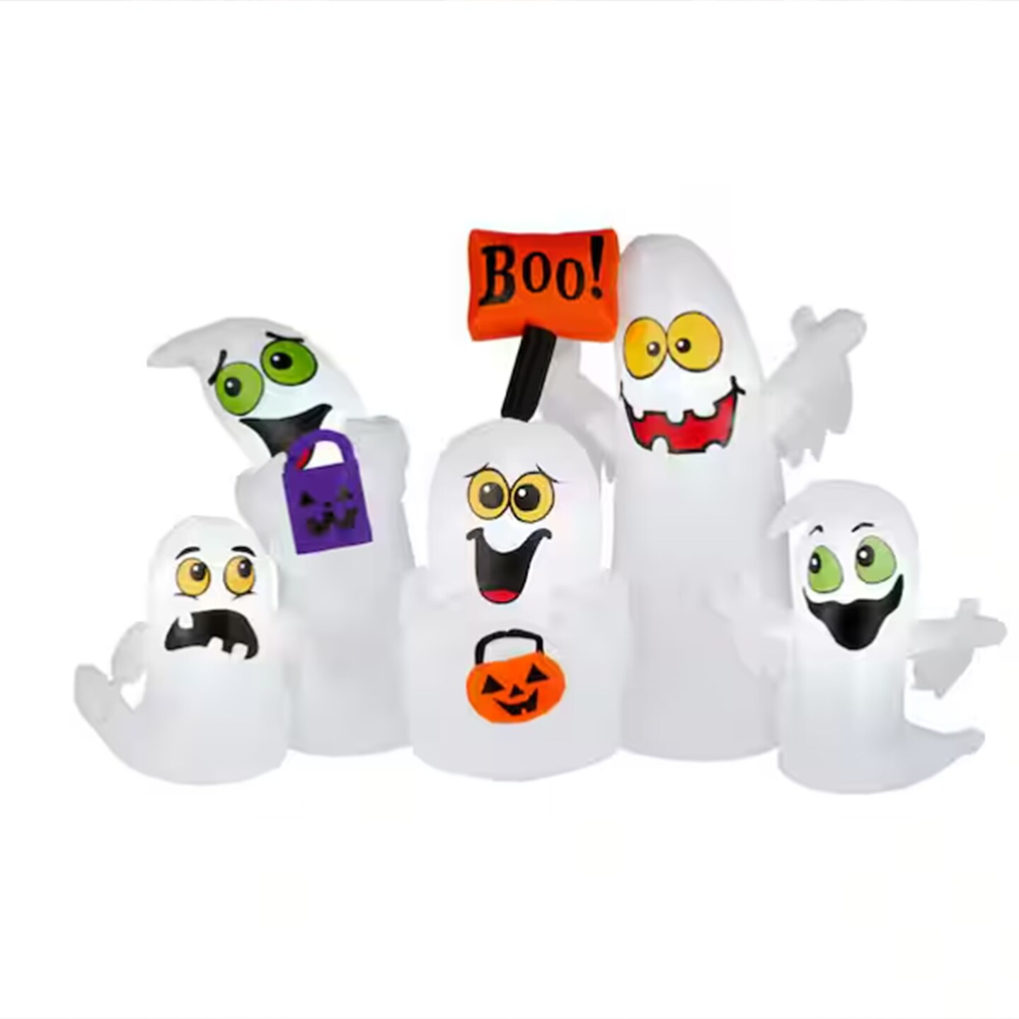 LED Airblown Ghost Scene Halloween Decoration Indoor Outdoor Inflatable 6.5 Feet
