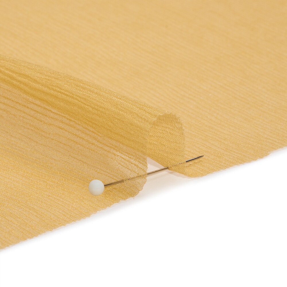 1 Yard Crinkled Silk Chiffon Ethereal Lightweight Fabric for Draping Scarves, 43 Inches Wide