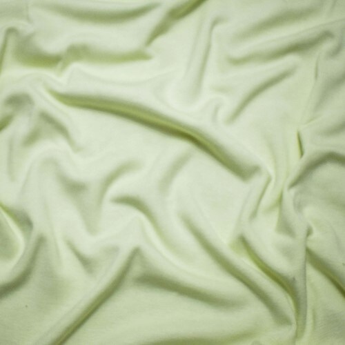 Soft Lime Green 1x1 rib Knit Fabric By the Yard