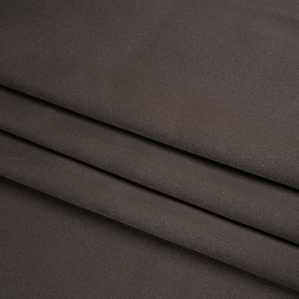 1 Yard Deep Charcoal Silk Crepe Back Satin Premium Soft Lustrous Elegant Fabric 44 inch Width
