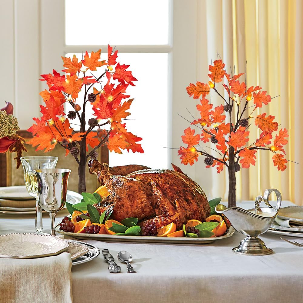 Fall Decorations for Home (2pcs Fall Tree)
