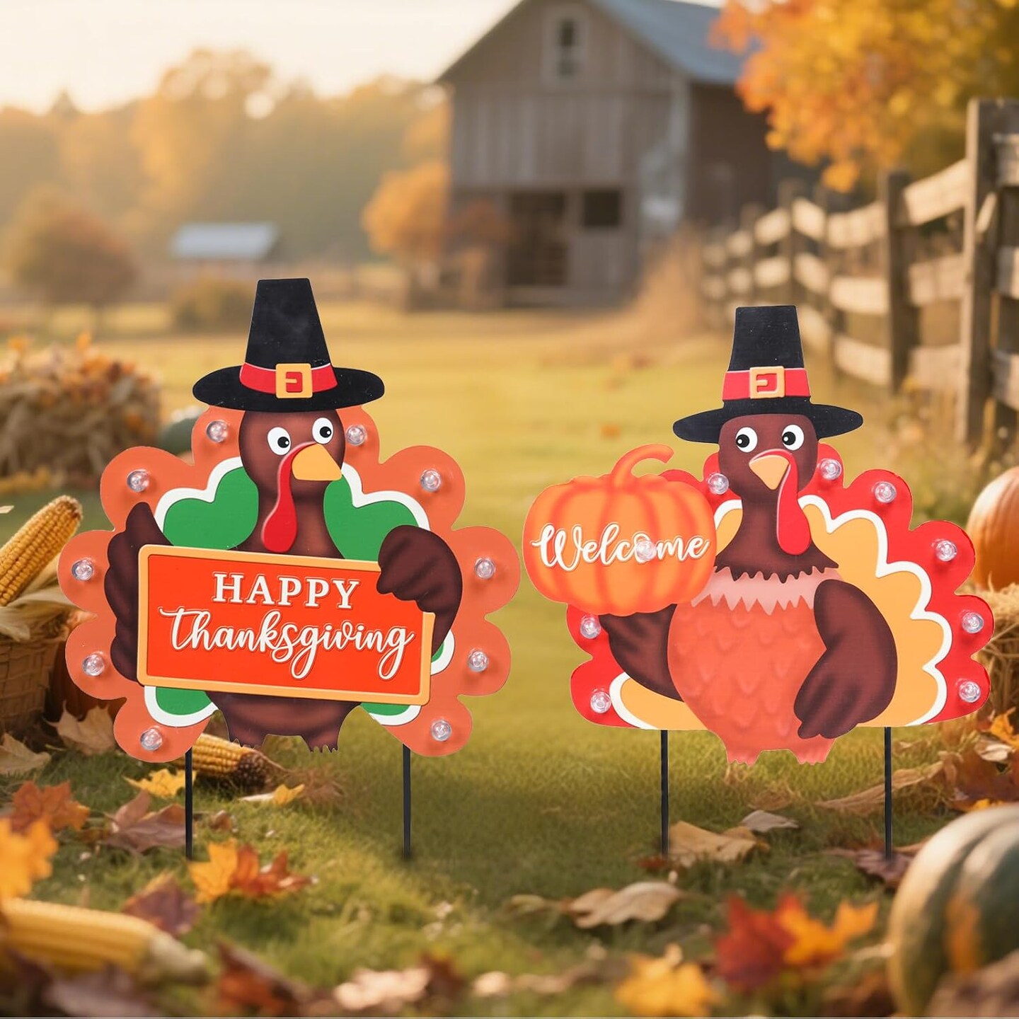 Fall Yard Decor Outdoor (large Turkey)