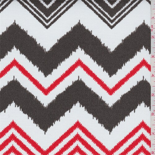 Zazzle White/Brown Indoor/Outdoor Fabric By the Yard