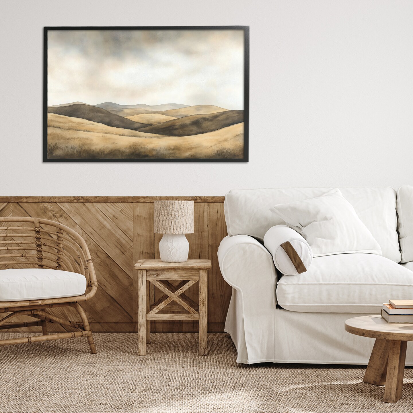 Stupell Industries Brown Landscape Hills Framed Giclee, design by LSR Creative Studio