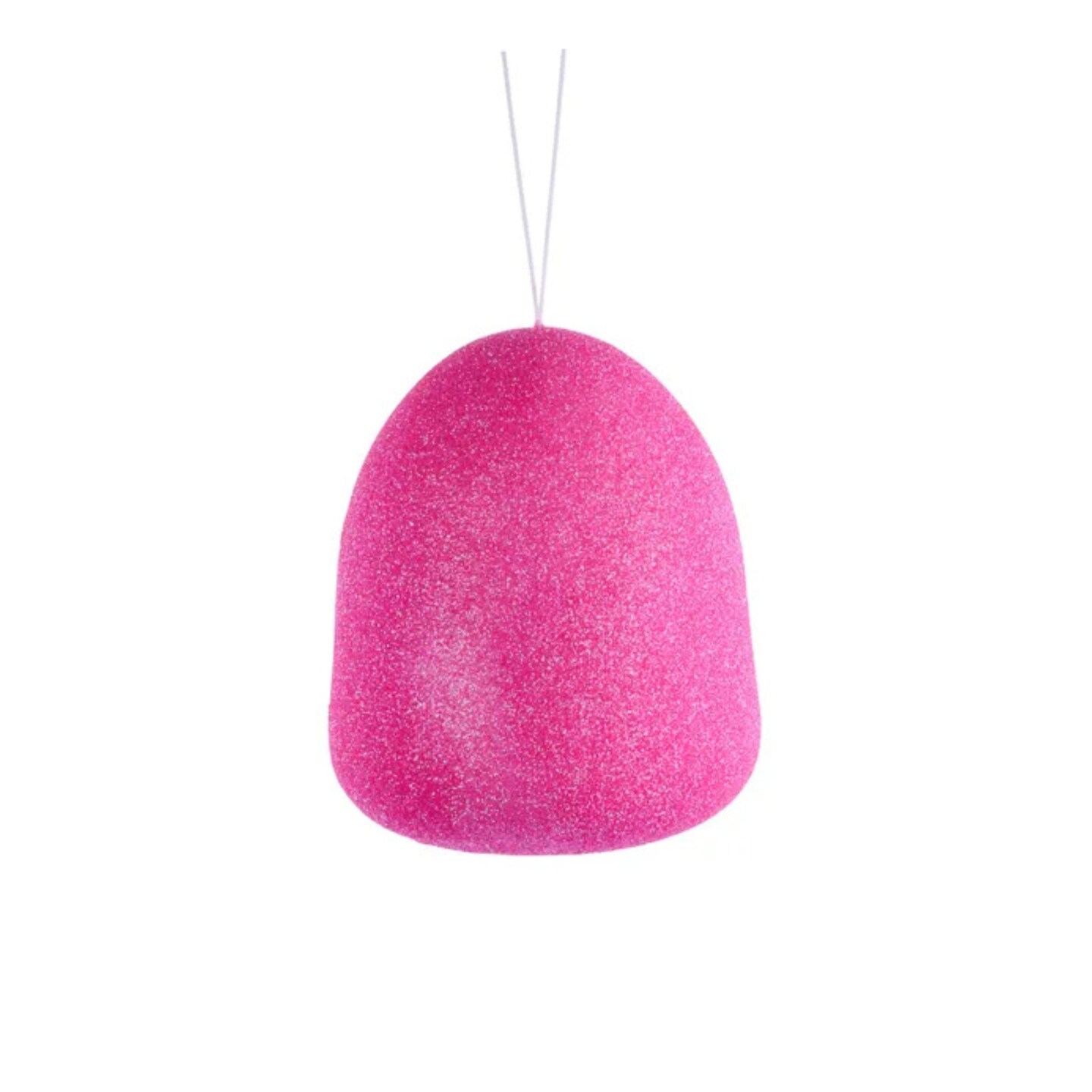 Pink Glitter Gumdrop Ornament &#x2013; 5&#x22; Candyland Faux Food Christmas Decor-XJ711811