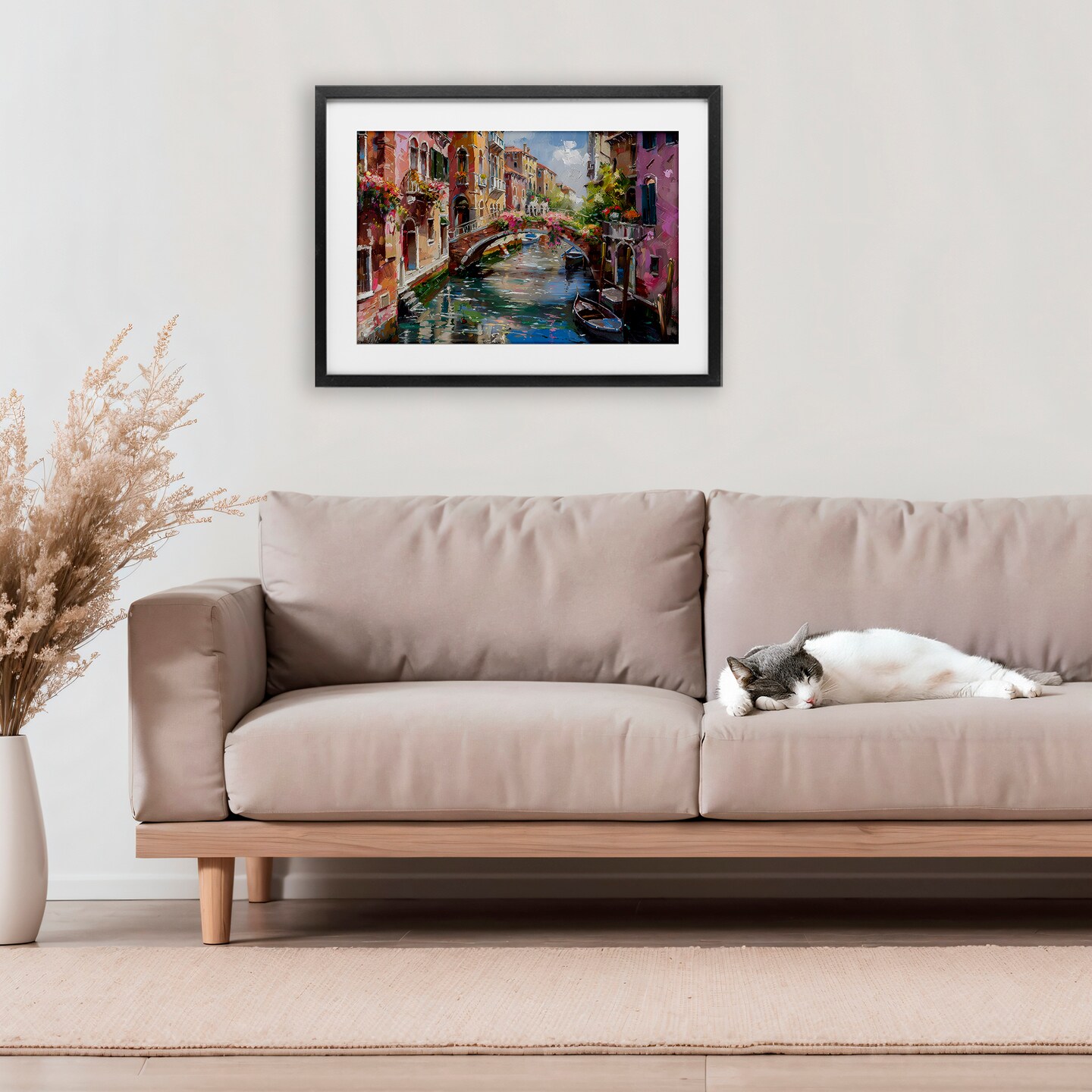 Stupell Industries Reflections of Venice Framed Print Under Glass, design by LSR Creative Studio