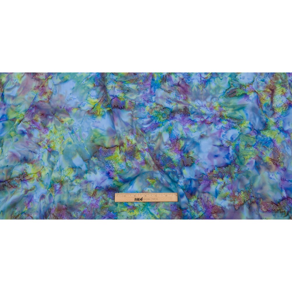 1 Yard Peacock Abstract Quilting Cotton Foundation Basics Fabric