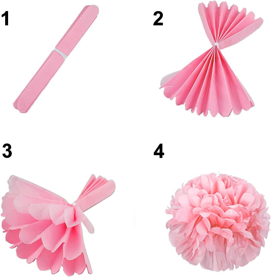 12Pcs Pompoms Flowers(Rose Gold)12.09 x 5.35 x 1.22 inches