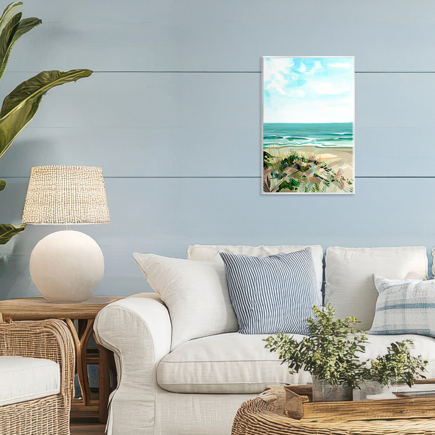 Stupell Industries Modern Coastal Grasses Wall Plaque, design by Brook Page