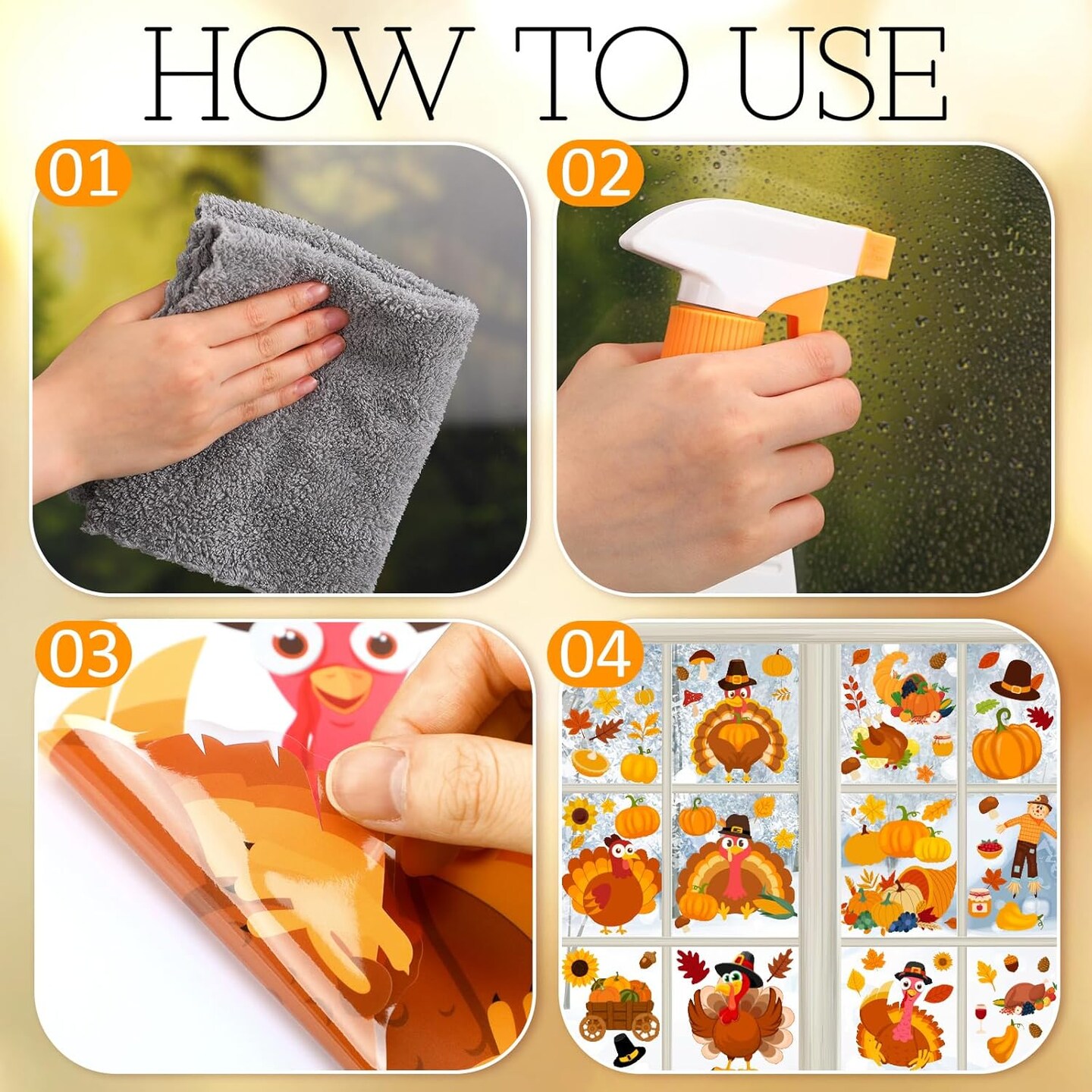 Halloween Window Clings (Multiple Colors)