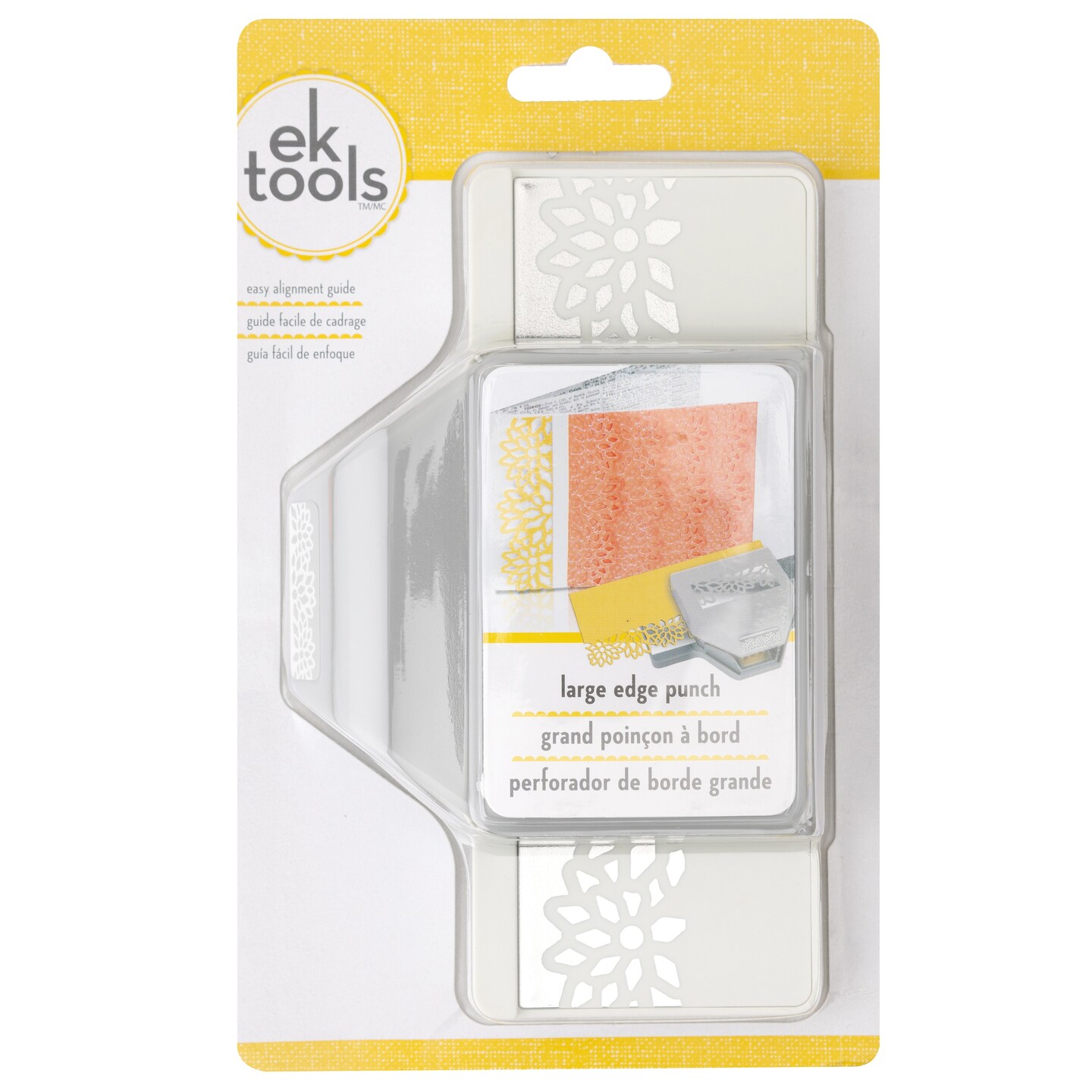 EK Large Edge Punch-Diamond Flowers, 1.25&#x22;X2.5&#x22;