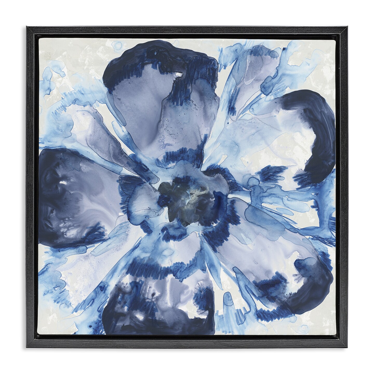 Stupell Industries Blue Glass Flower Floating Frame, design by June Erica Vess