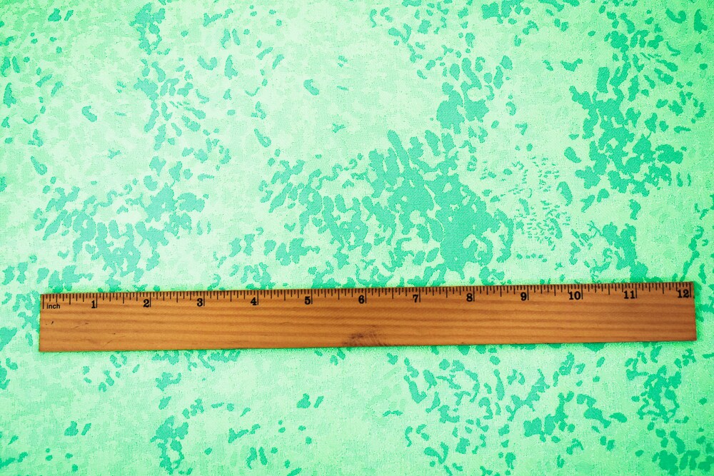 Teal-White-Cool Gray Polyester Abstract Camouflage Jacquard Woven Fabric By the Yard