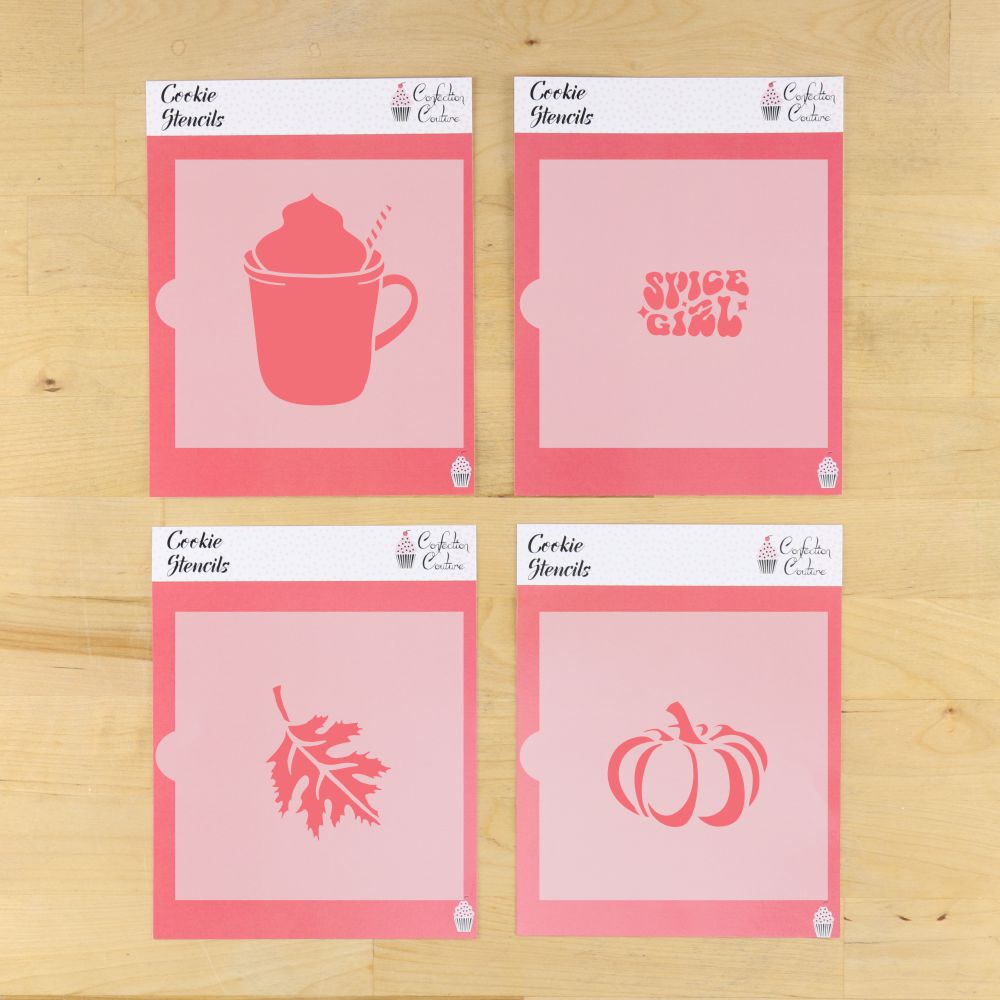 Spice Girl Cookie Stencil Set | Cookie Decorating Tool | Airbrushing | Royal Icing | Arts & Craft | Confection Couture |