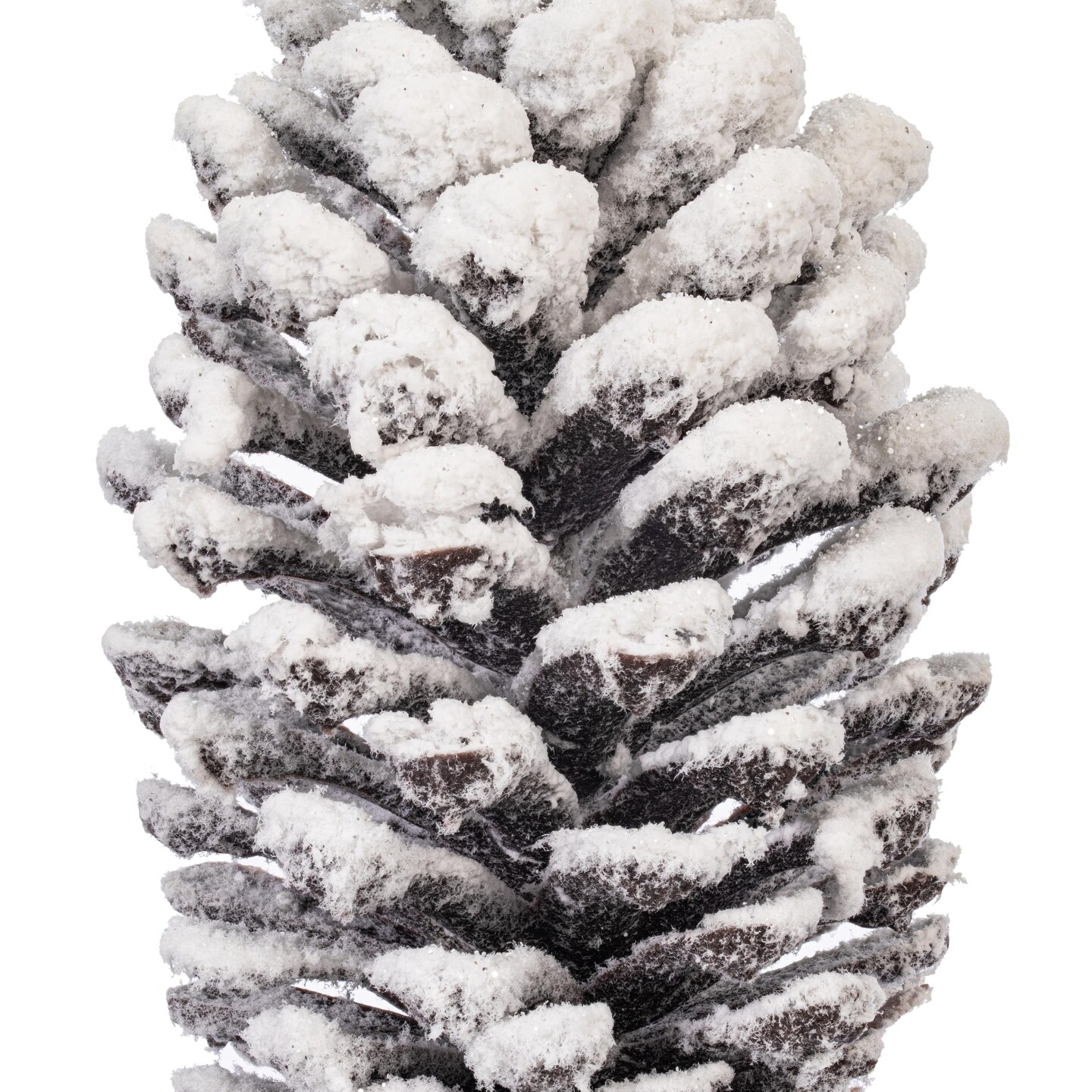 Vickerman 28.5" Glitter Artificial Snow Pinecone Stem 3 per bag.