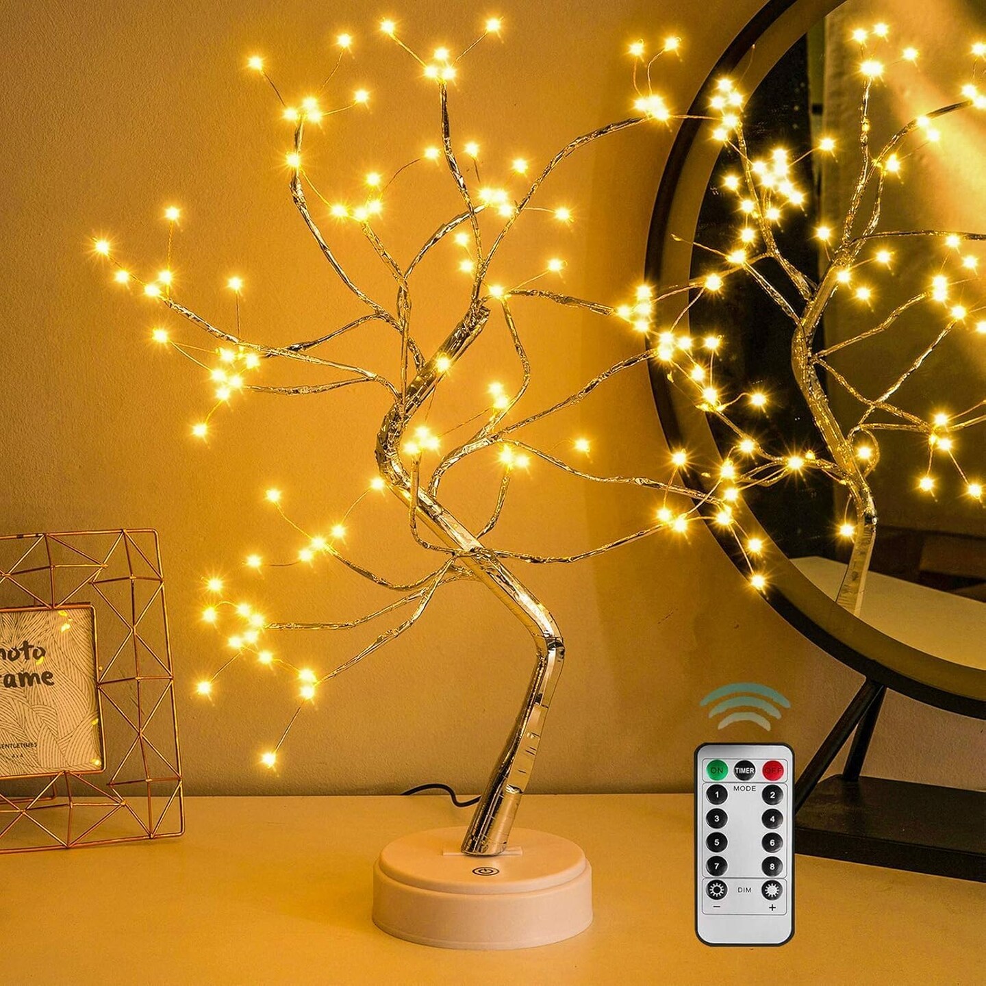 20 108 LED Fairy Sparkly Bonsai Tree Lamp with Remote Control  USB &  Battery Powered DIY Artificial Spirit Tree Light with 8 Lighting Modes for  Bedroom, Desktop, Christmas & Home Decor (Warm White) | Michaels