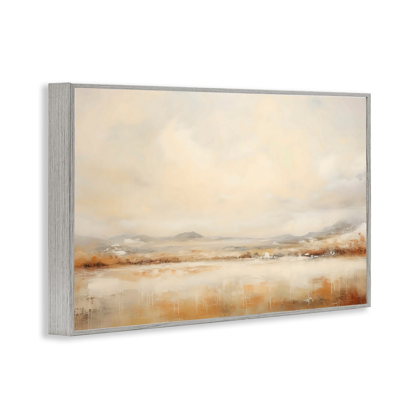 Stupell Industries Ivory and Bronze Landscape Framed Giclee, design by LSR Creative Studio
