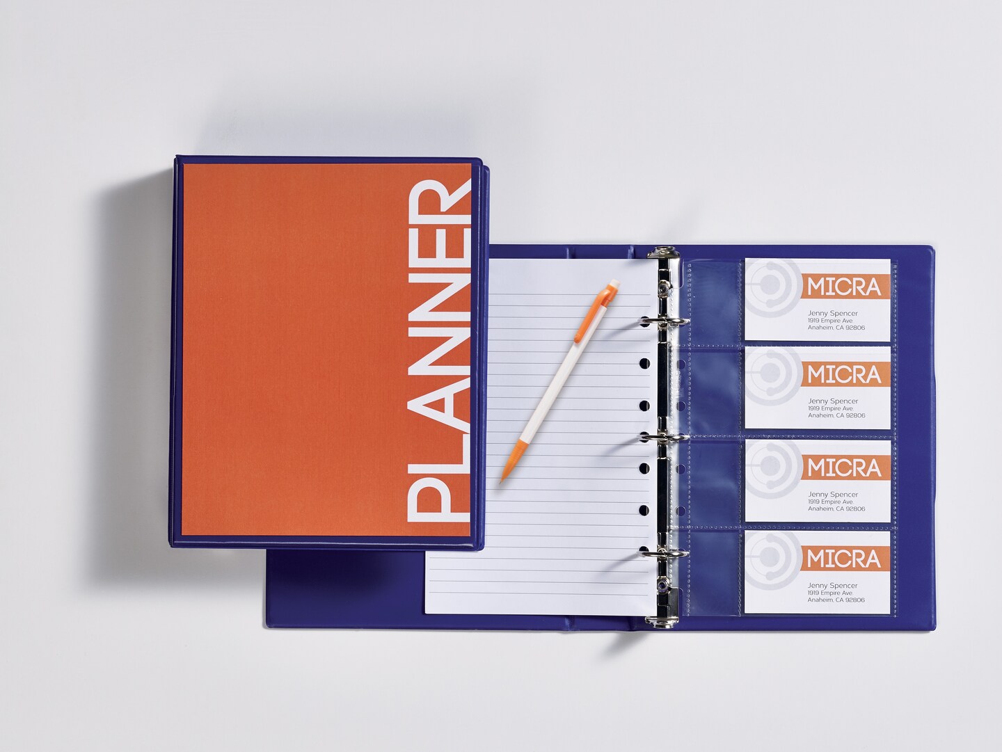 Avery Clear Business Card Organizer Pages for 5.5&#x22; x 8.5&#x22; Mini Binders, Pack of 5 Holds 40 Cards, 4 Packs, 20 Pages Total (76025)
