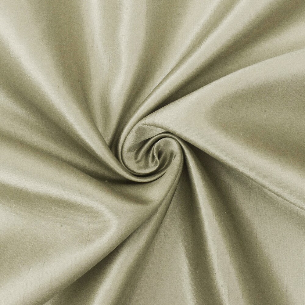 Oyster Beige Solid Poly Antique Satin Woven Fabric By the Yard