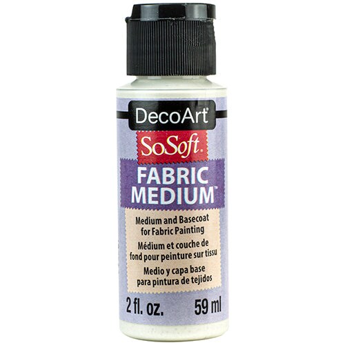 DecoArt SoSoft Fabric Medium 2oz – Additive for SoSoft & Regular Acrylic Paints, Makes Paint Flexible, Washable & Permanent on Fabric