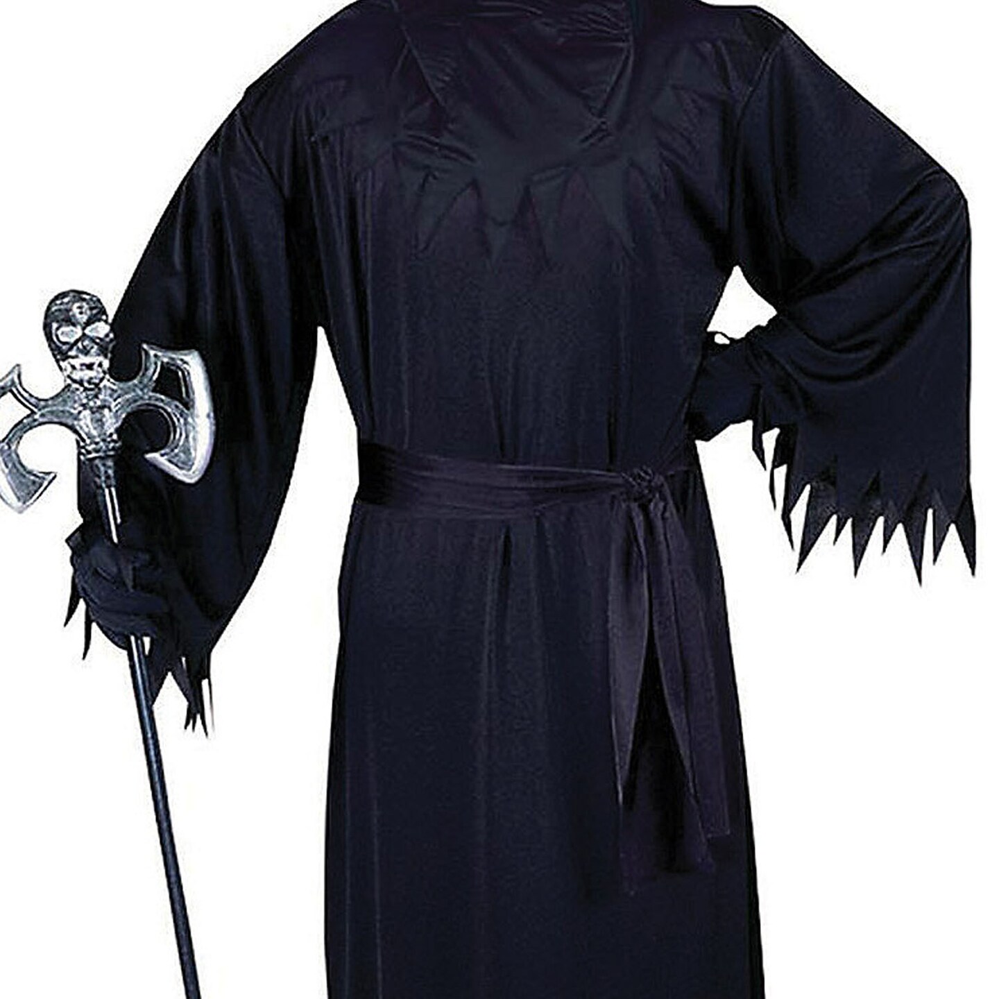 Men&#x27;s Fade In Out Phantom Costume with Hood Belt Glasses Spooky Outfit