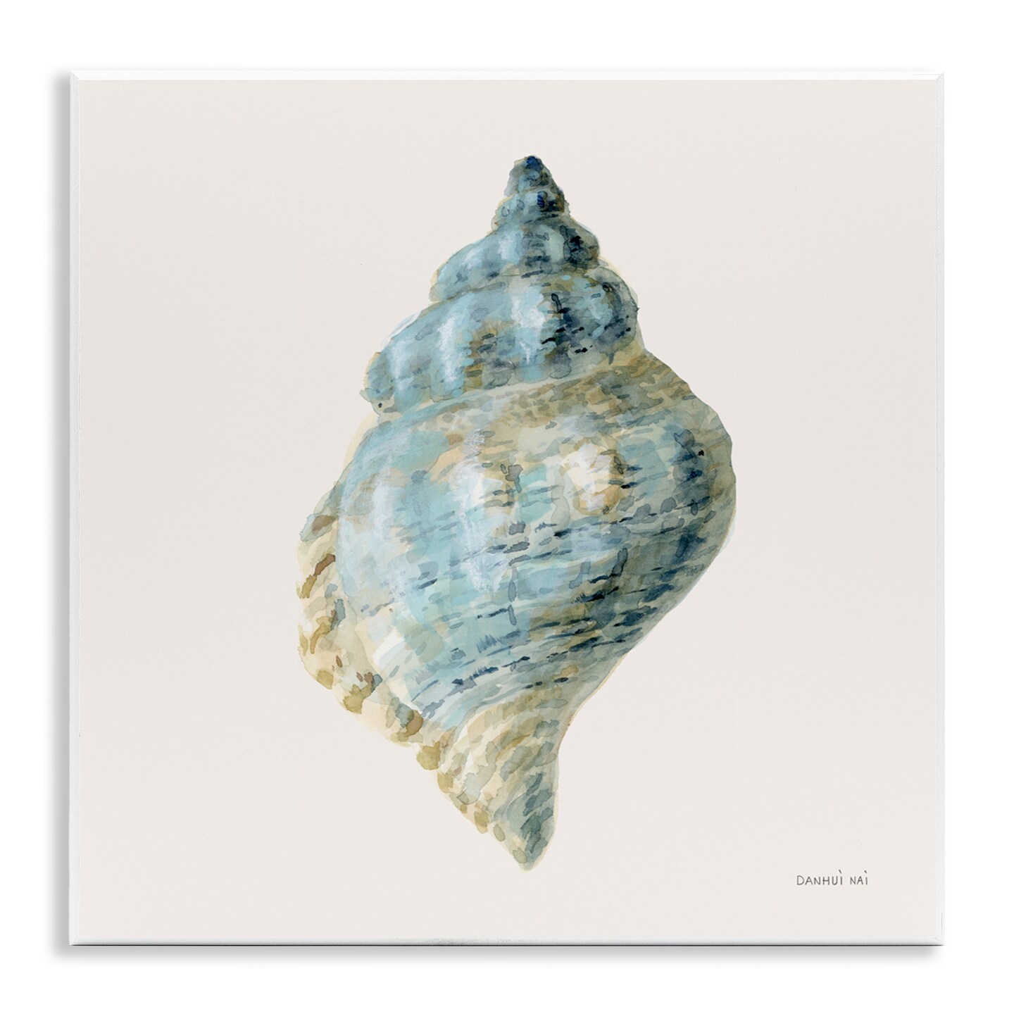 Stupell Industries Coastal Bliss Conch Shell Wall Plaque, design by Danhui Nai
