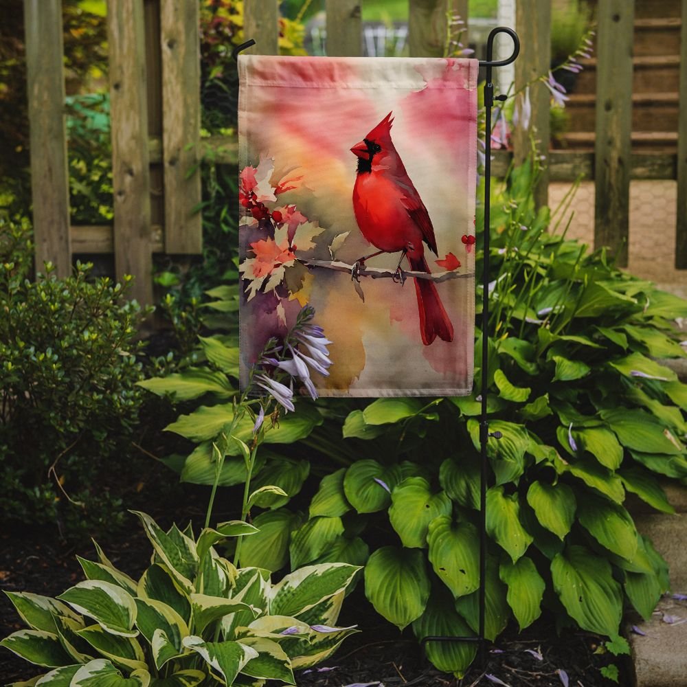 Edge Collections - 11 1/4" X 15 1/2" - Multicolor - Garden Cardinal Garden Flag Decorative Yard - 1 Piece