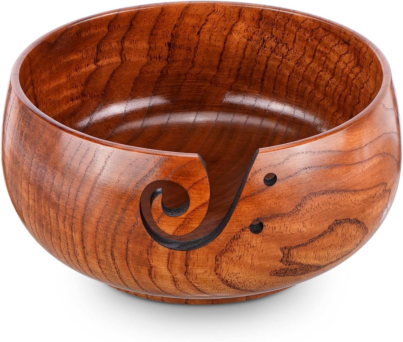 Knitting Yarn Bowl with Holes Storage Handmade(Classic)