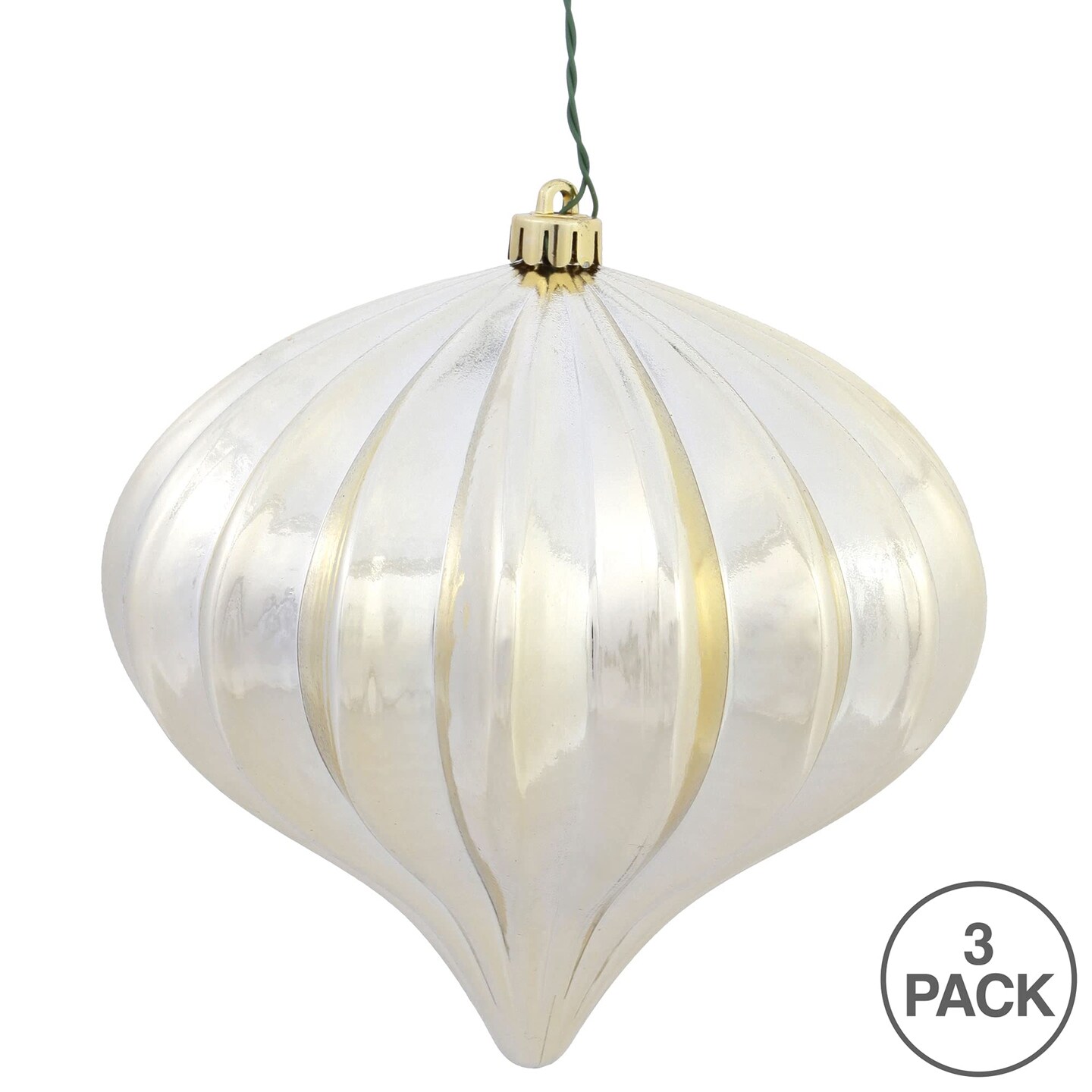 Vickerman 5.7" Champagne Shiny Onion UV Drill 3/Bg - N151238DSV