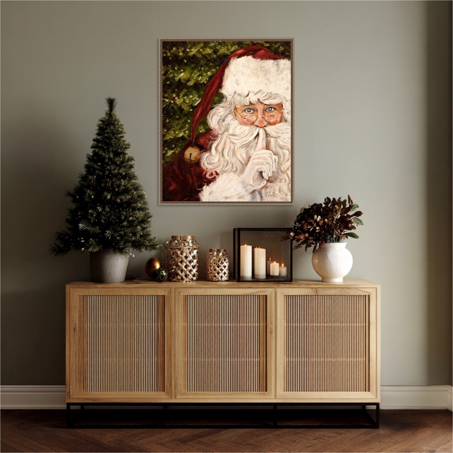 Secret Santa by Patricia Pinto Framed