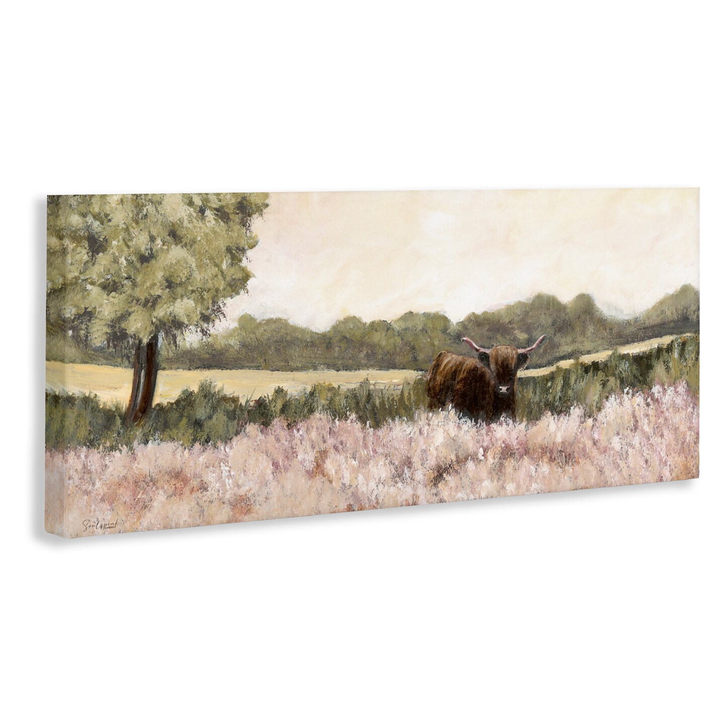 Stupell Industries Dappled Country Meadow with Cattle Canvas, design by Soulspeak & Sawdust