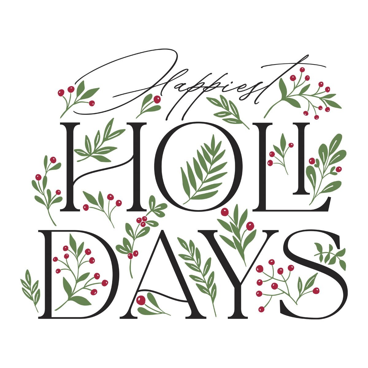 Spellbinders Registration Press Plate Set by Yana Smakula-Happiest Holidays