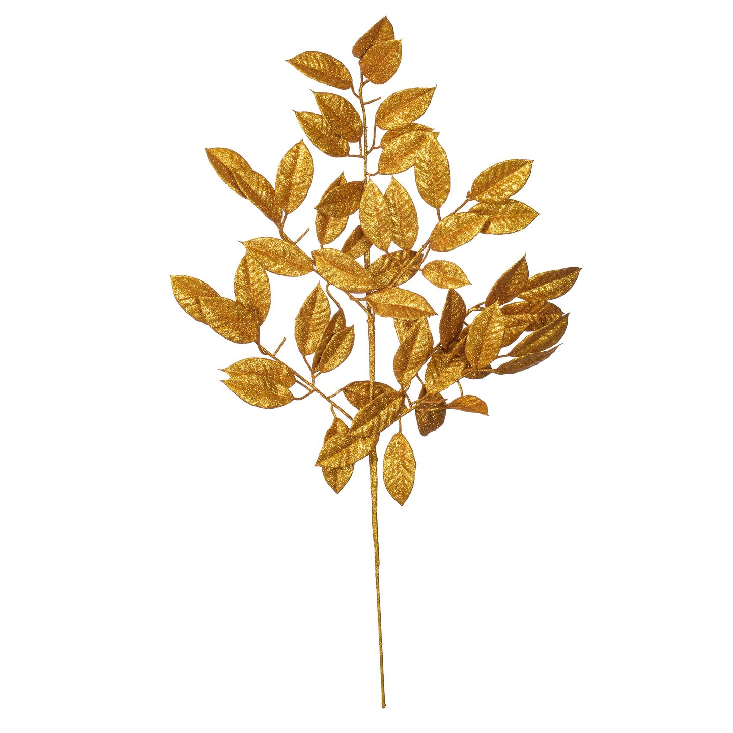 Vickerman 31" Gold Artificial Gardenia Glitter Spray 2 per bag.