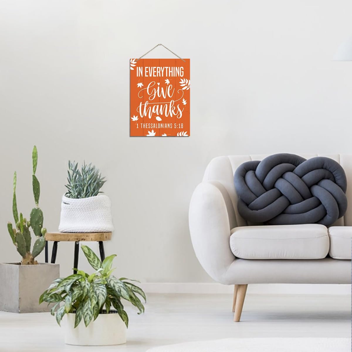 Fall Decoration, Rustic Hanging Wood Plaque Sign(Fall Sign 04)