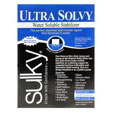 Sulky Ultra Solvy Stabilizer - Translucent - 19.75'' x 1 yd. Pkg.