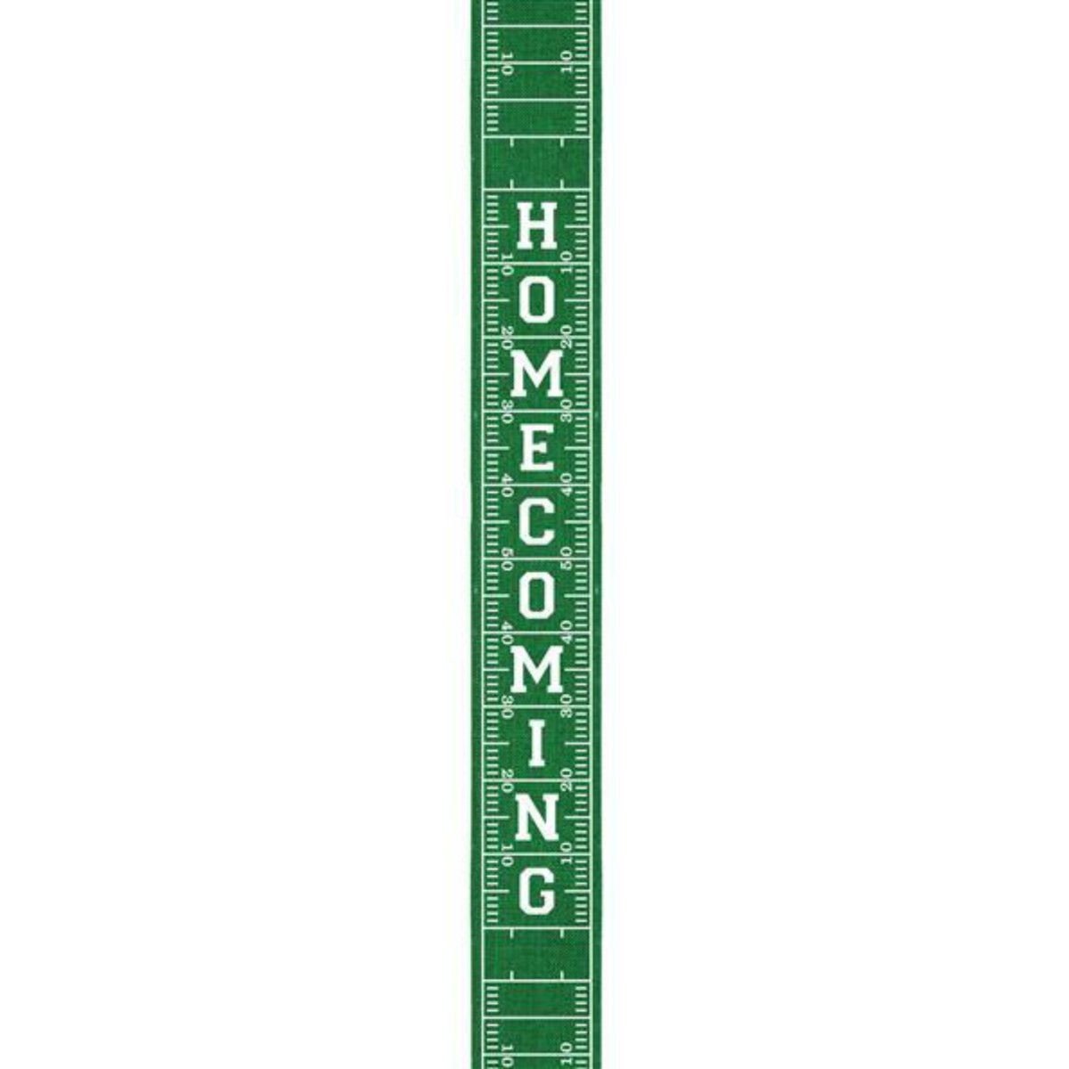 2.5&#x22; Football Field Homecoming Ribbon: Green (10 Yards)