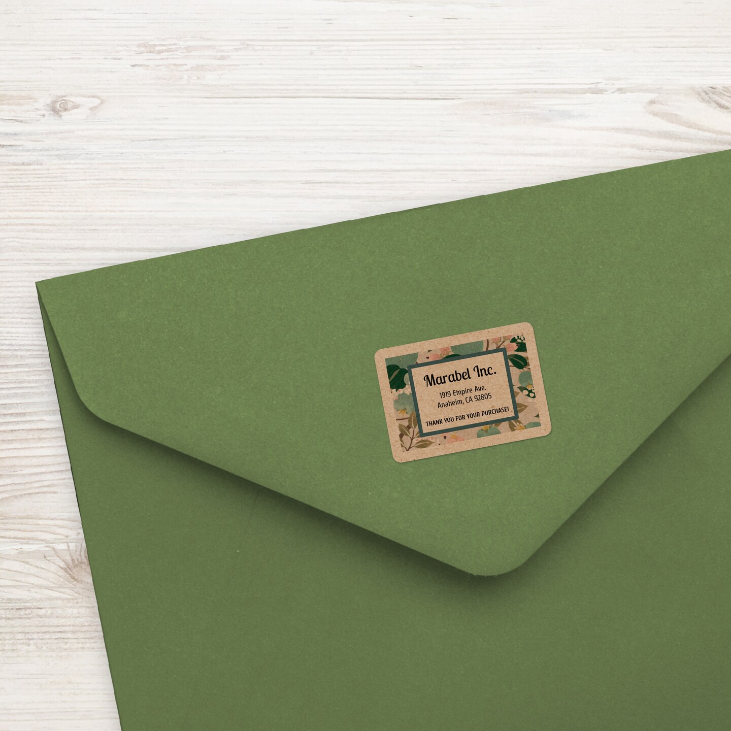 Avery Kraft Brown Rectangle Labels with Sure Feed, 2/3" x 1-3/4"