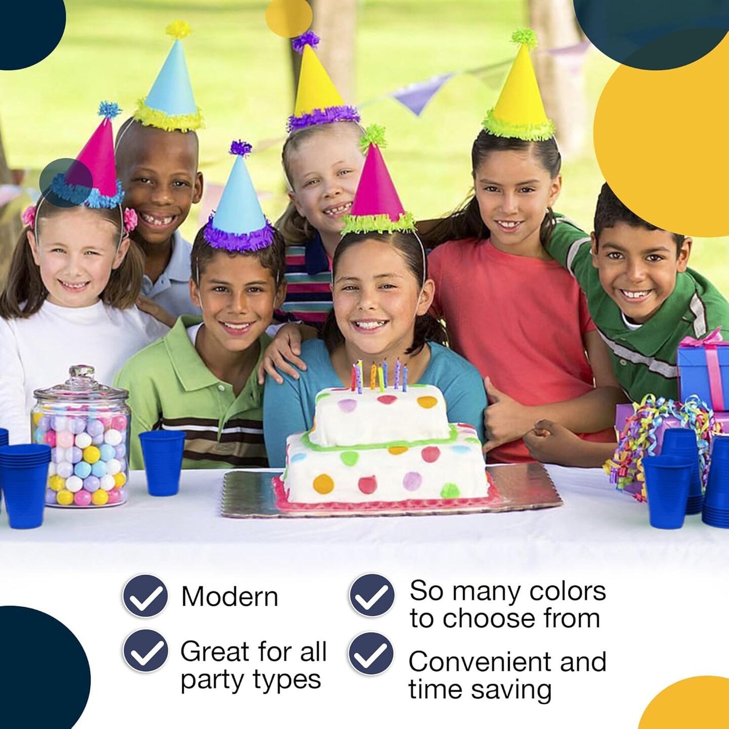 Exquisite Party Solids 12 Oz Plastic Cups – 100 Pack Disposable Cups for Parties & Events | Durable Plastic Party Cups | Bulk Drink Cups for Soda, plastic cup | Recyclable Disposable Cups for Everyday Use & Celebrations