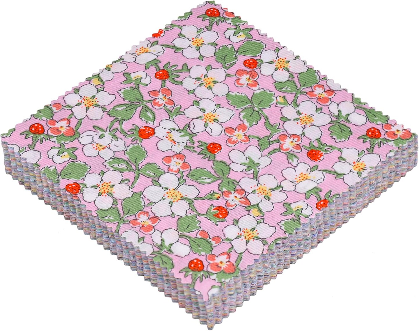 5 inch - 42 5x5 Charm Squares Precut Quilting Fabric(Spring Flowers)