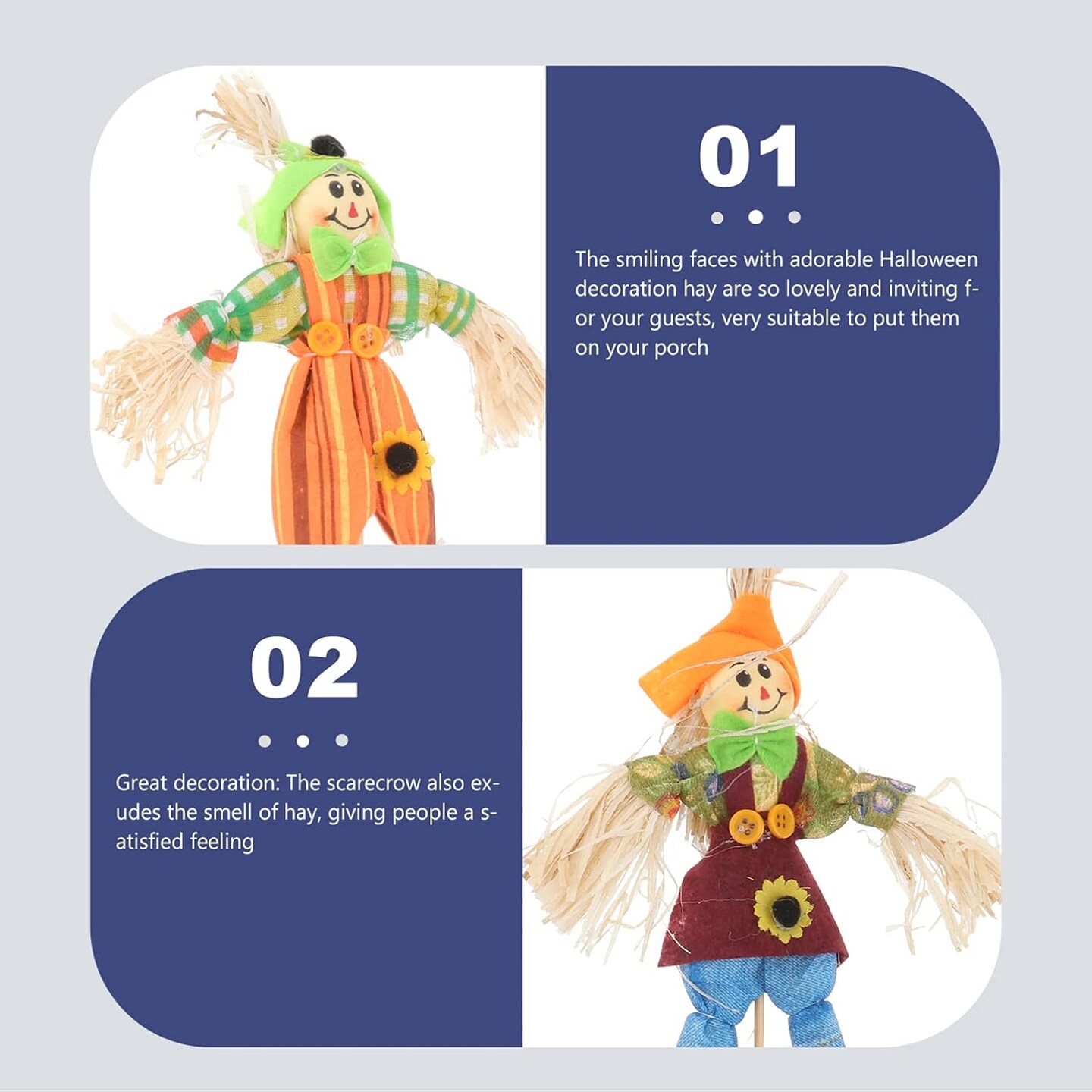 4PCS Halloween Scarecrow Decorations