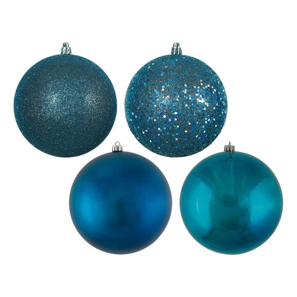 Vickerman 2.4" Sea Blue 4 Finish Ball Asst 24/Box - N590662