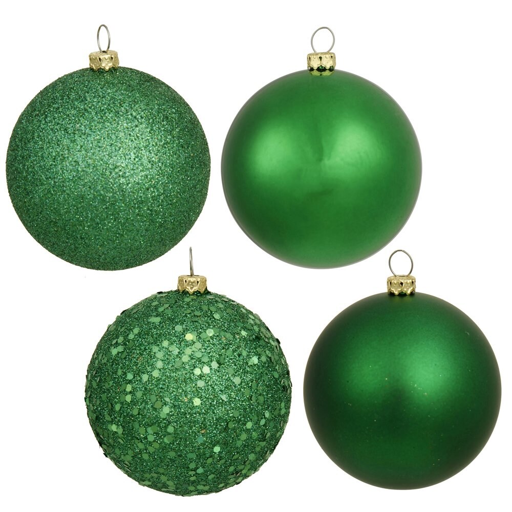 Vickerman 6&#x22; Green 4 Finish Ball Asst Drilled 4/Bg - N591504DA
