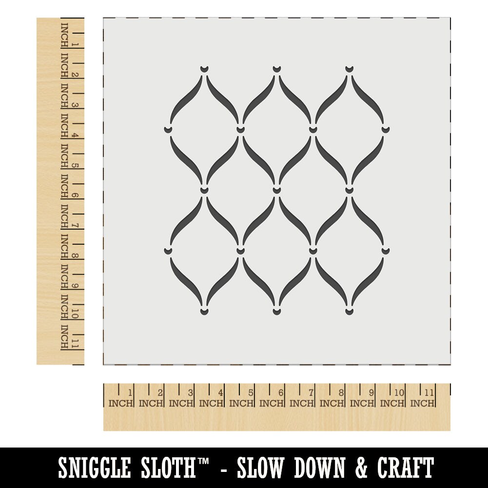 Trellis Pattern Wall Cookie DIY Craft Reusable Stencil