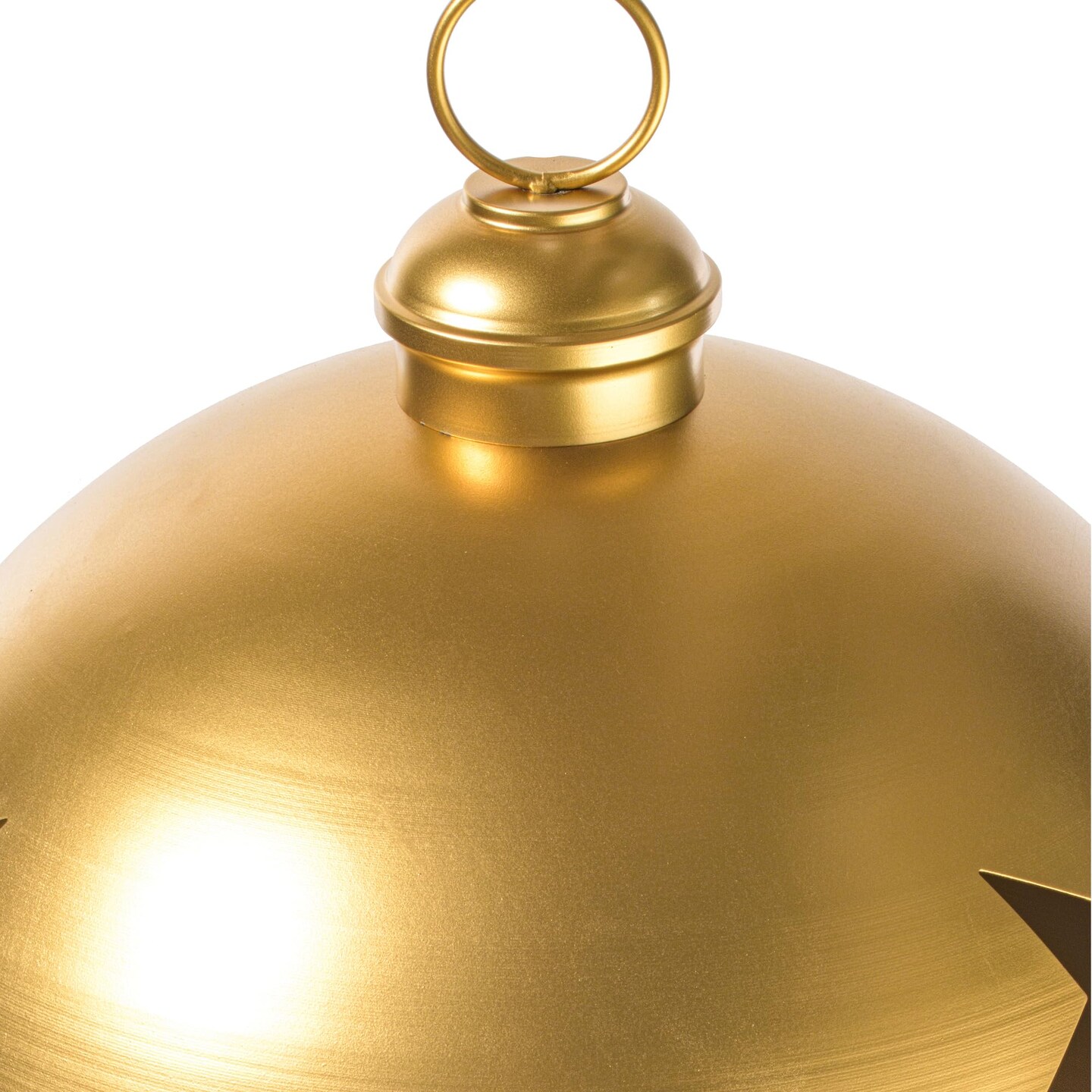24&#x22; Gold Iron Bell Ornament