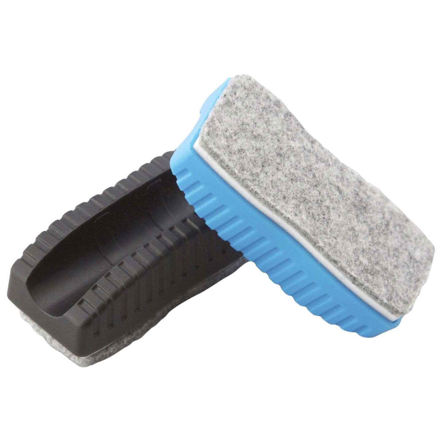 KleenSlate Magnetic Eraser and Clip for Small Dry Erase Markers, Black/Blue, Pack of 10