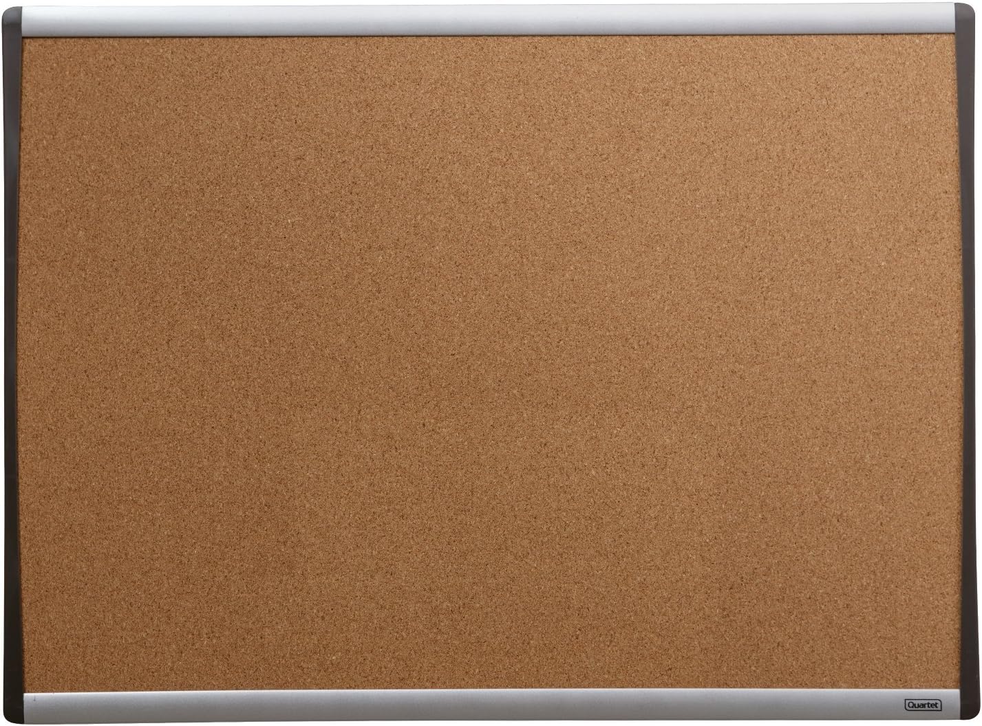 Cork Board, 17" x 23" Bulletin Board, Corkboard(Black/Silver Frame)