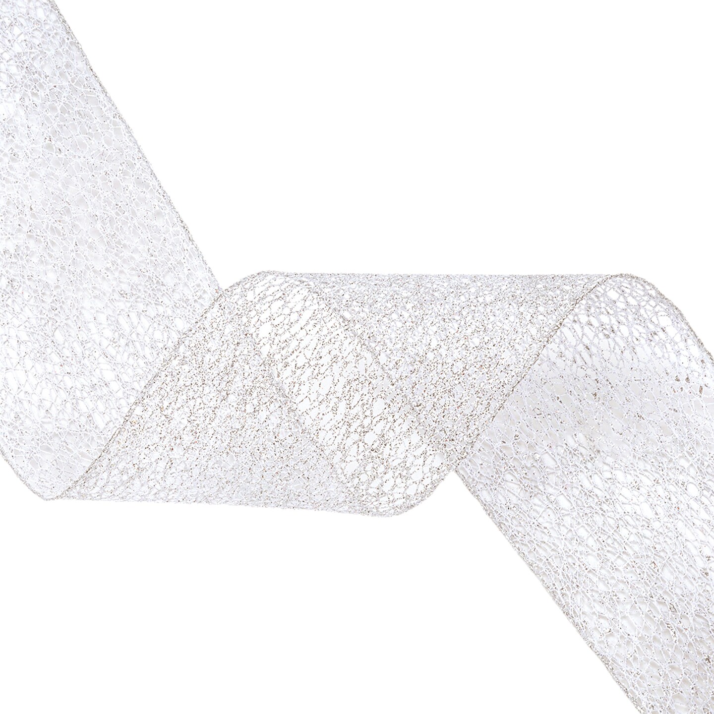 LaRibbons 4&#x22; - 2 1/2&#x22; Mesh Wired Ribbon | 10 Yard Roll