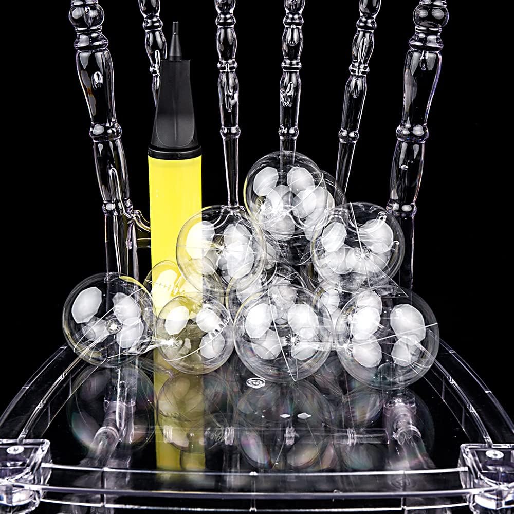 100pcs Mini Crystal Balloons (Clear) 3.92 x 1.96 x 0.39 inches